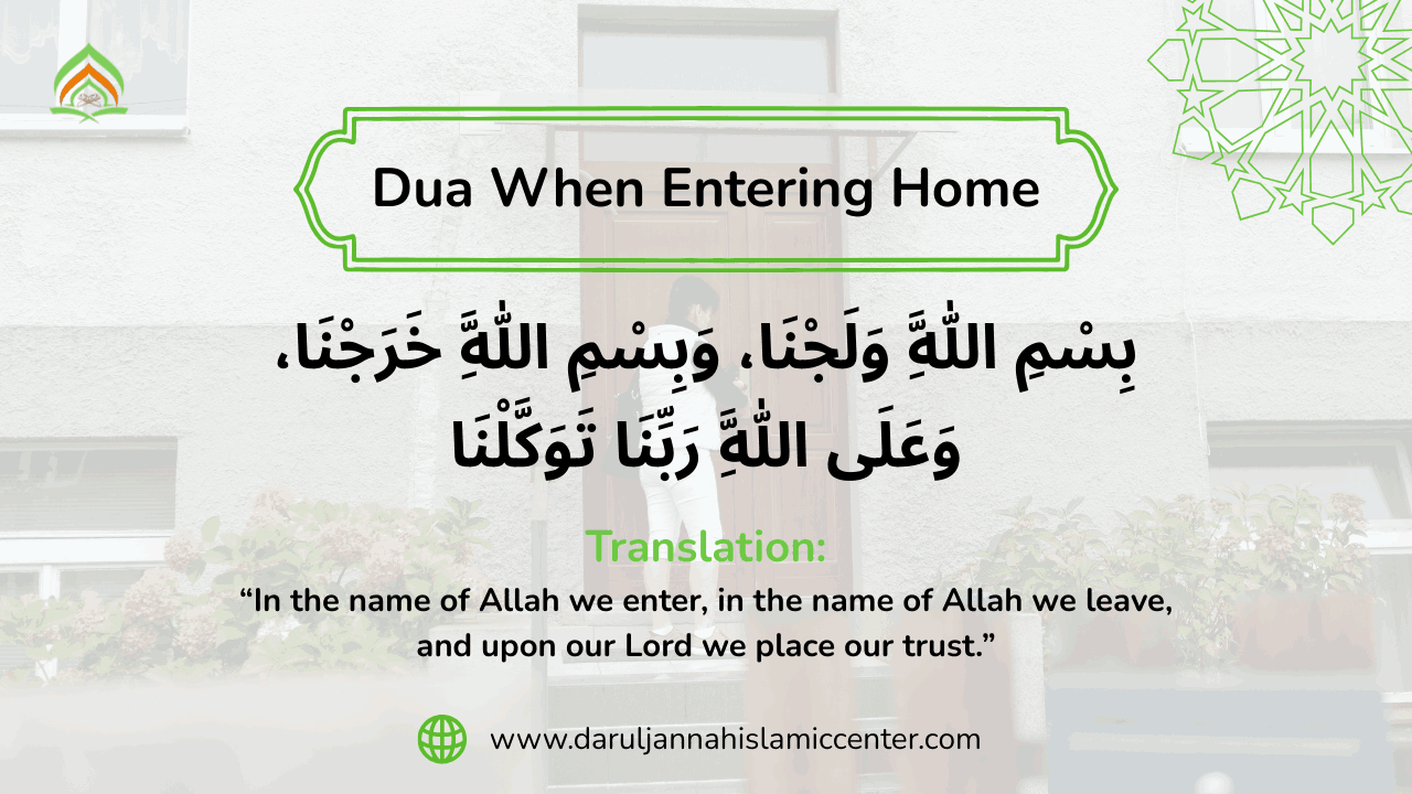 Dua When Entering Home